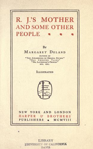 Cover for R. J's mother and some other people