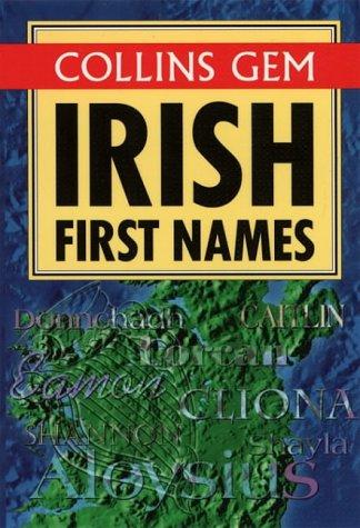 Cover for Collins gem Irish first names