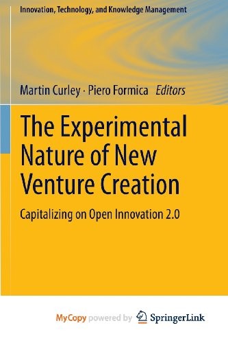 Cover for The Experimental Nature of New Venture Creation