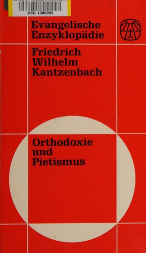 Cover for Orthodoxie und Pietismus.