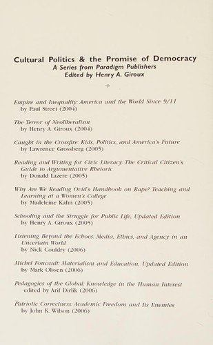 Cover for Michel Foucault