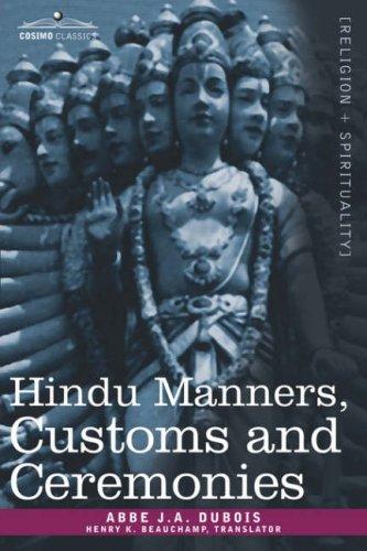 Cover for Hindu Manners, Customs and Ceremonies