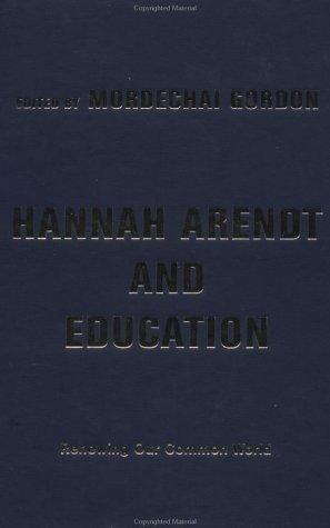 Cover for Hannah Arendt And Education