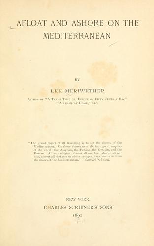Cover for Afloat and ashore on the Mediterranean