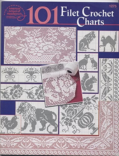 Cover for 101 filet crochet charts.