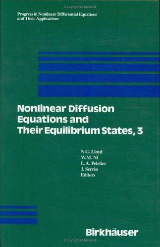 Cover for Nonlinear diffusion equations and their equilibrium states, 3