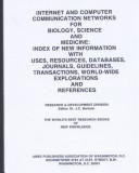 Cover for Internet and Computer Communication Networks for Biology, Science and Medicine