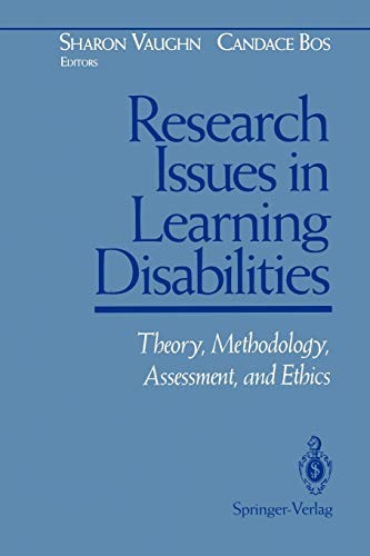Cover for Research Issues in Learning Disabilities