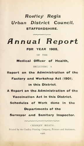 Cover for [Report 1905]