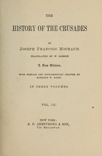 Cover for The history of the crusades