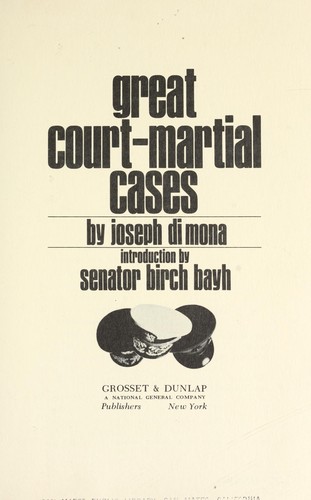 Cover for Great court-martial cases.