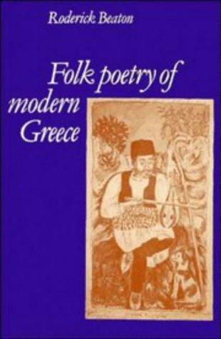 Cover for Folk poetry of modern Greece