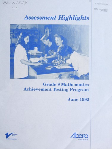 Cover for Assessment highlights