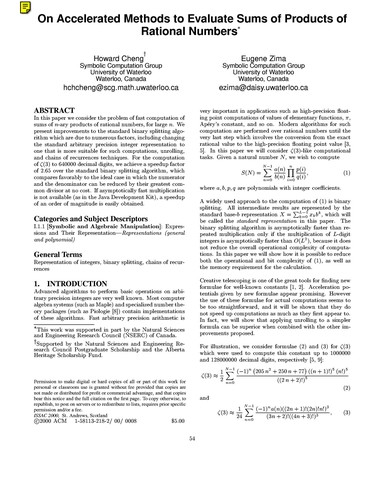 Cover for ISSAC 2000