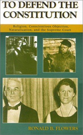Cover for To defend the constitution