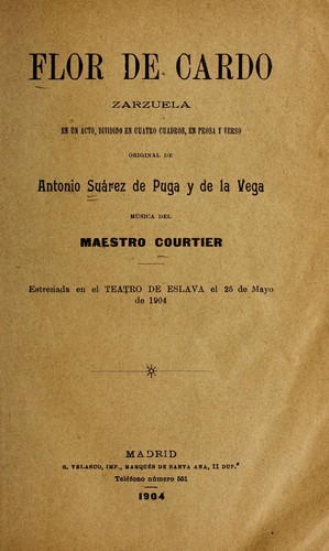 Cover for Flor de cardo