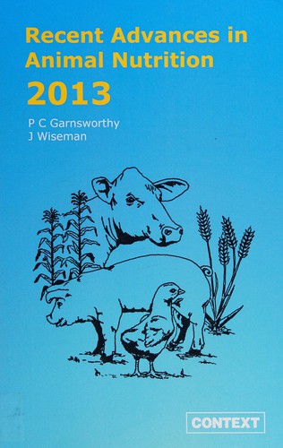 Cover for Recent advances in animal nutrition 2013
