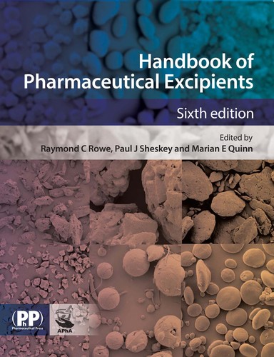 Cover for Handbook of pharmaceutical excipients