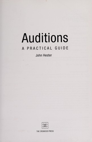 Cover for Auditions