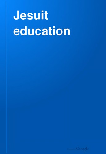 Cover for Jesuit Education