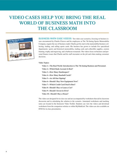 Cover for Business mathematics