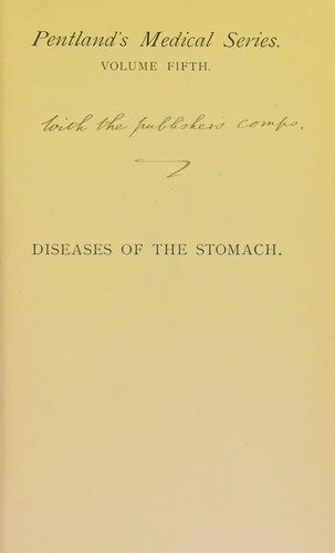 Cover for Functional & organic diseases of the stomach