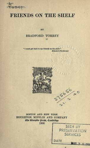 Cover for Friends on the shelf
