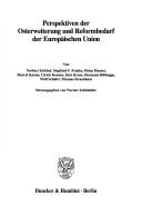 Cover for Perspektiven der Osterweiterung und Reformbedarf der Europaischen Union (Schriften des Vereins fur Socialpolitik, Gesellschaft fur Wirtschafts- und Sozialwissenschaften)