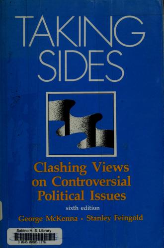 Cover for Taking sides.