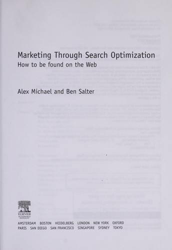 Cover for Marketing through search optimization