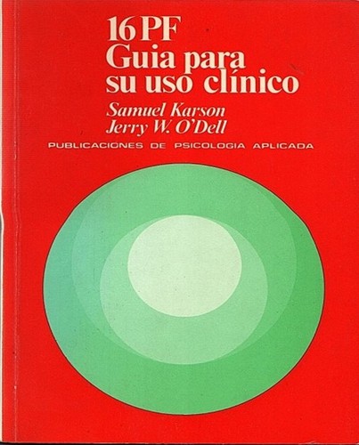 Cover for 16 PF : guía para su uso clínico