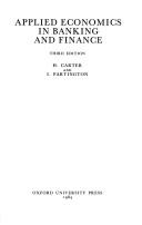 Cover for Applied economics in banking and finance