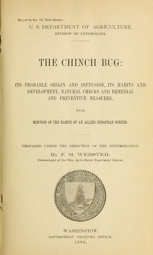 Cover for The chinch bug