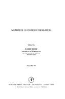 Cover for Methods in cancer research.