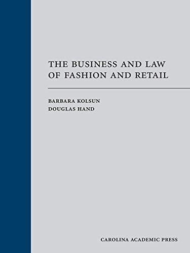 Cover for The Business and Law of Fashion and Retail