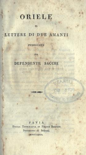 Cover for Oriele