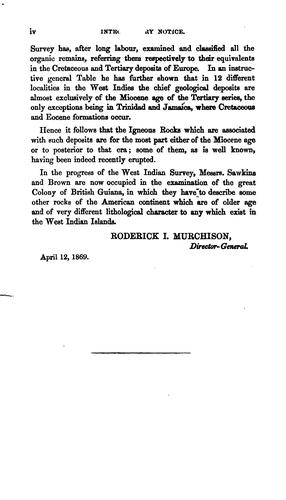 Cover for Reports on the Geology of Jamaica; Or, Part II. of the West Indian Survey