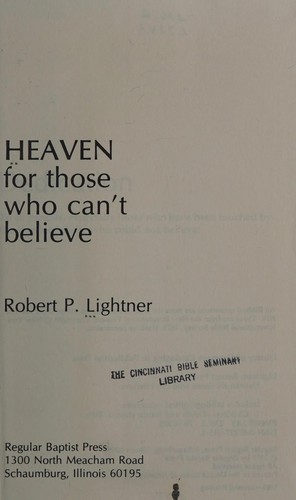 Cover for Heaven for those who can't believe
