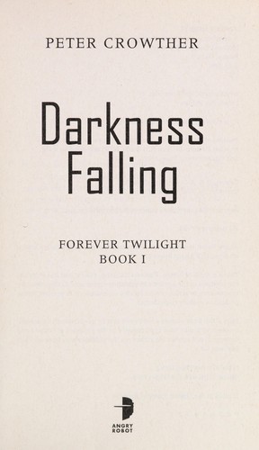 Cover for Darkness falling