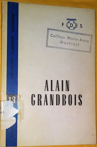 Cover for Alain Grandbois