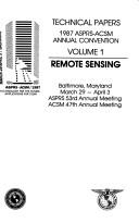 Cover for Technical Papers: 1987 Asprs-Acsm Annual Convention 