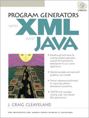 Cover for Program Generators with  XML and Java