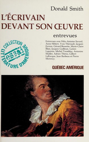 Cover for L' Ecrivain devant son œuvre