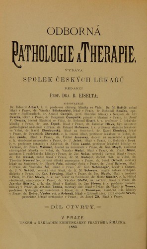 Cover for Odborn©Ł pathologie a therapie vyd©Łv©Ł spolek ♯esk©ưch l©♭ka¿¿