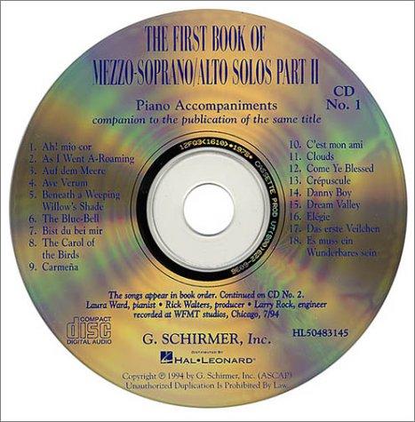 Cover for The First Book of Mezzo-Soprano/Alto Solos - Part II