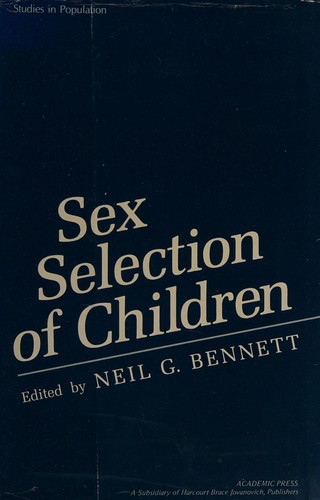 Cover for Sex selection of children