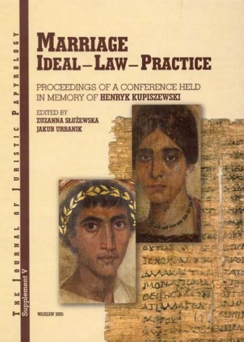 Cover for Marriage, ideal - law - practice