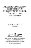 Cover for Reestructuración económica y subsistencia rural