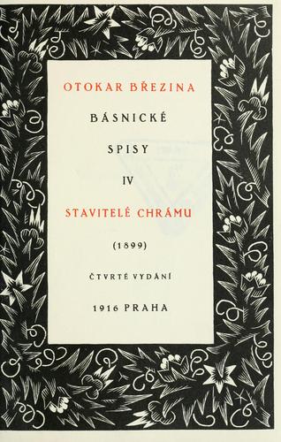 Cover for Stavitelé chrámu