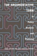 Cover for The Argumentative turn in policy analysis and planning